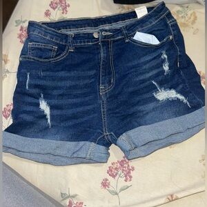 Denim Blue Women's Shorts